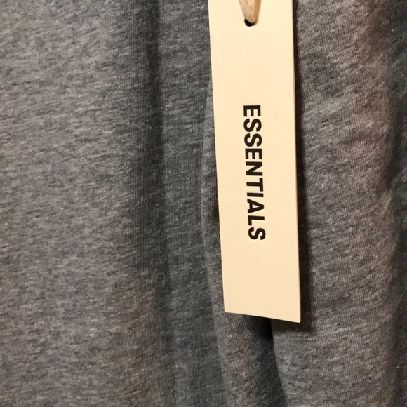 nwt gray fear of god essentials oversized L/s - Picture 3 of 6
